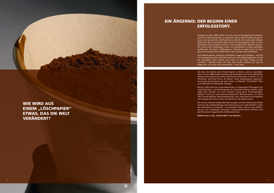 Imagebroschur Kaffee