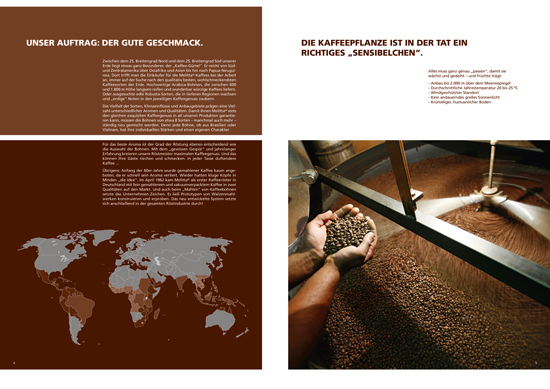 Imagebroschur Kaffee